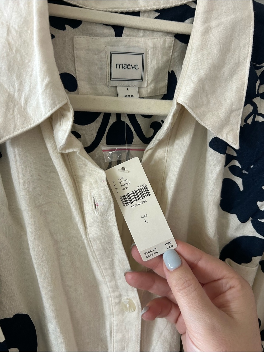 NWT Anthropologie Maeve Mona Linen Blend Maxi Shirtdress - Picture 5 of 6